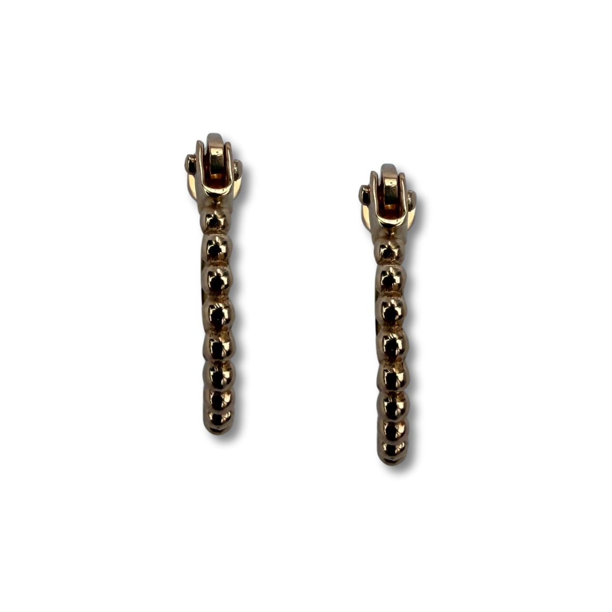 Argolla de bolitas mini en oro rosa 14K