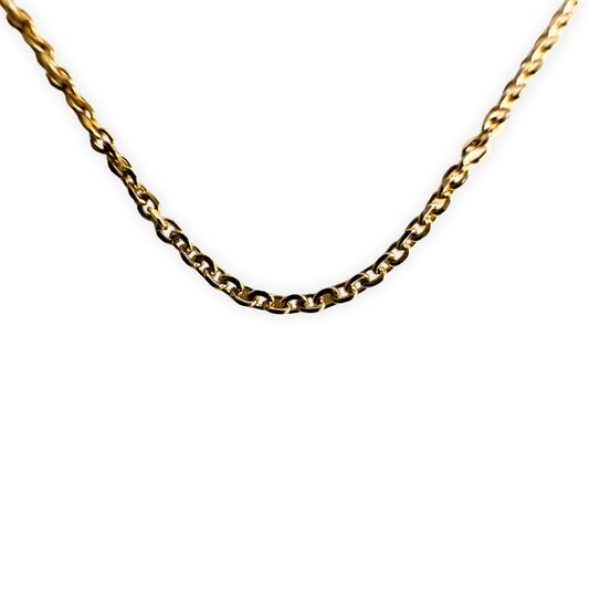 Cadena  cable en oro amarillo 14k