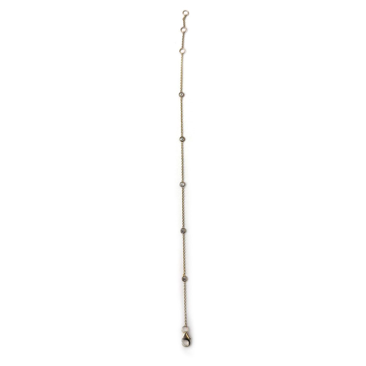 Pulsera diamond by the yard en oro amarillo 14k con 0.35ctw diamantes