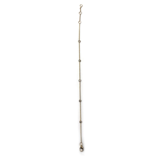Pulsera diamond by the yard en oro amarillo 14k con 0.35ctw diamantes