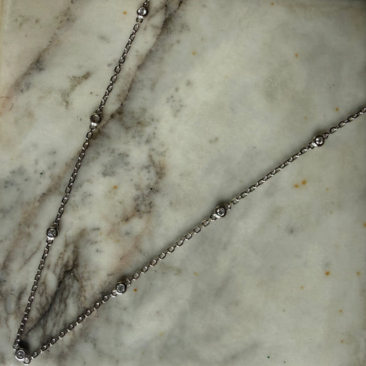 Collar en plata diamonds by the yard con diamantes de laboratorio 0.25ctw