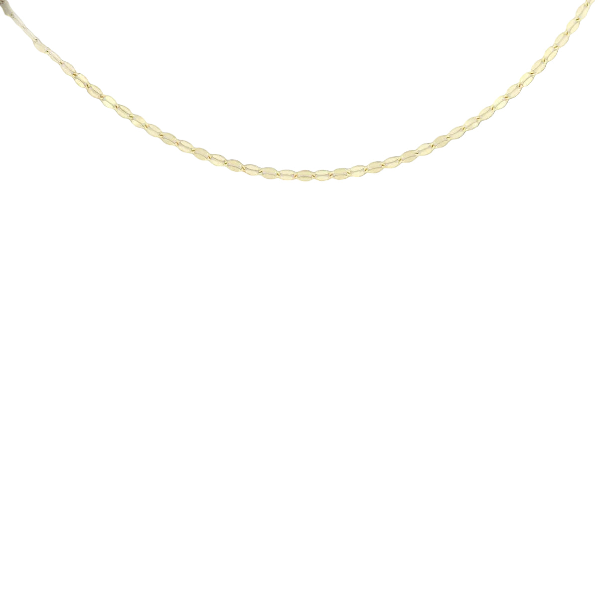 Cadena Sequin en oro amarillo 14k