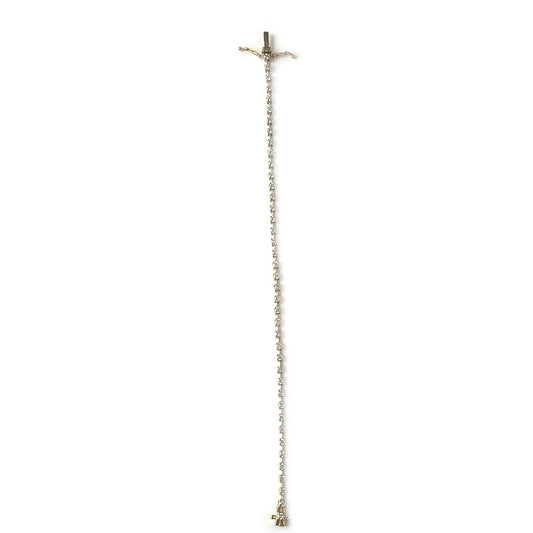 Pulsera tenis en oro amarillo 14K con diamantes espaciados 1.75ctw