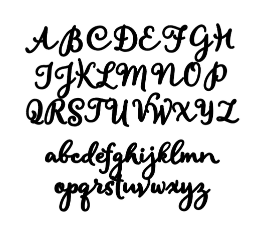 Collar con nombre calado