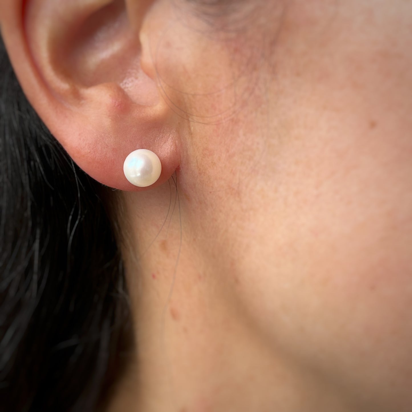 Perlas Akoya con oro amarillo 14k