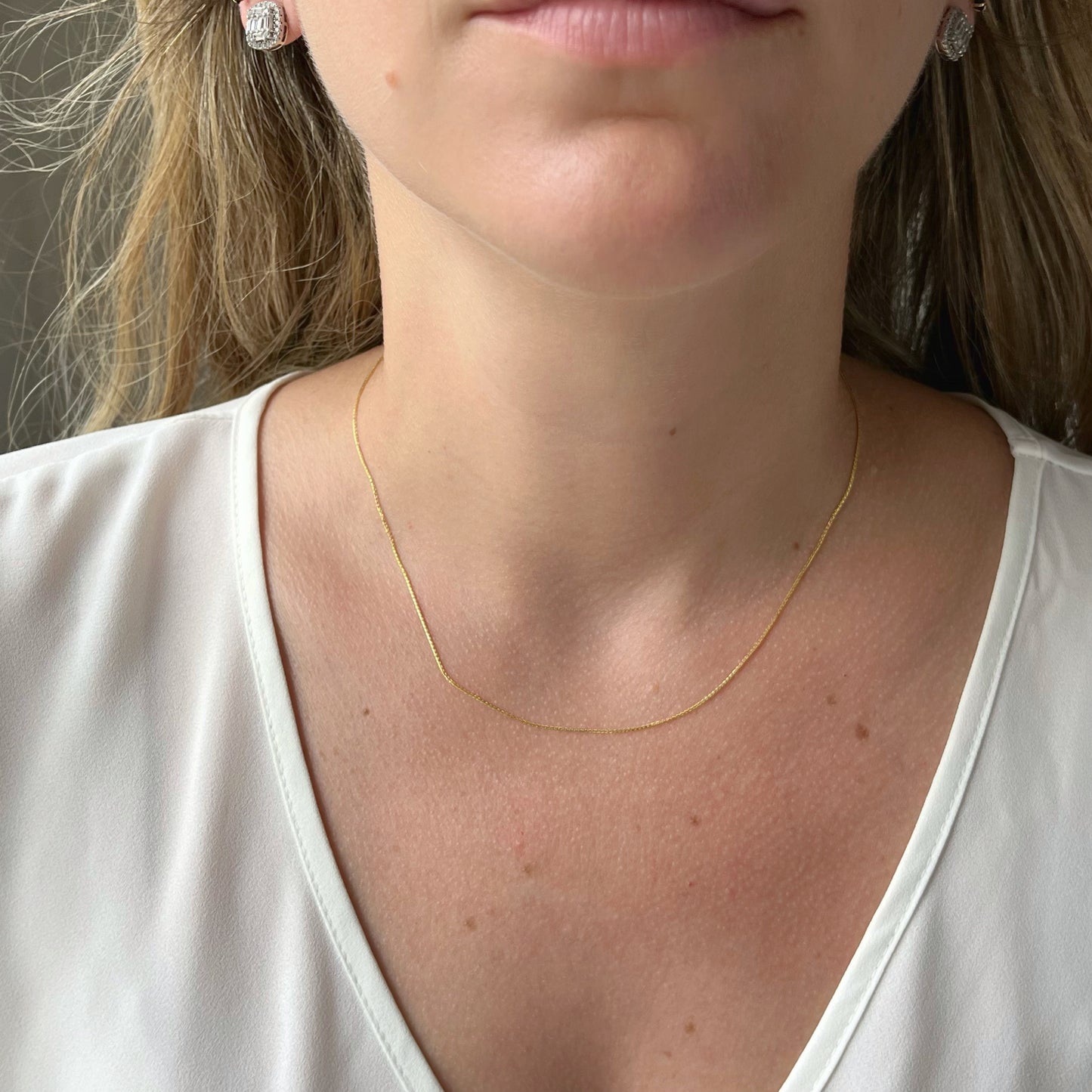 Cadena 14k amarillo Baby wheat