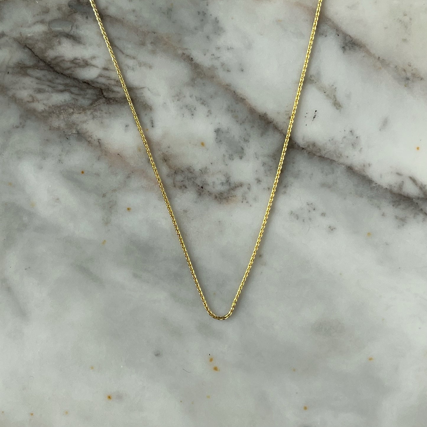 Cadena 14k amarillo Baby wheat