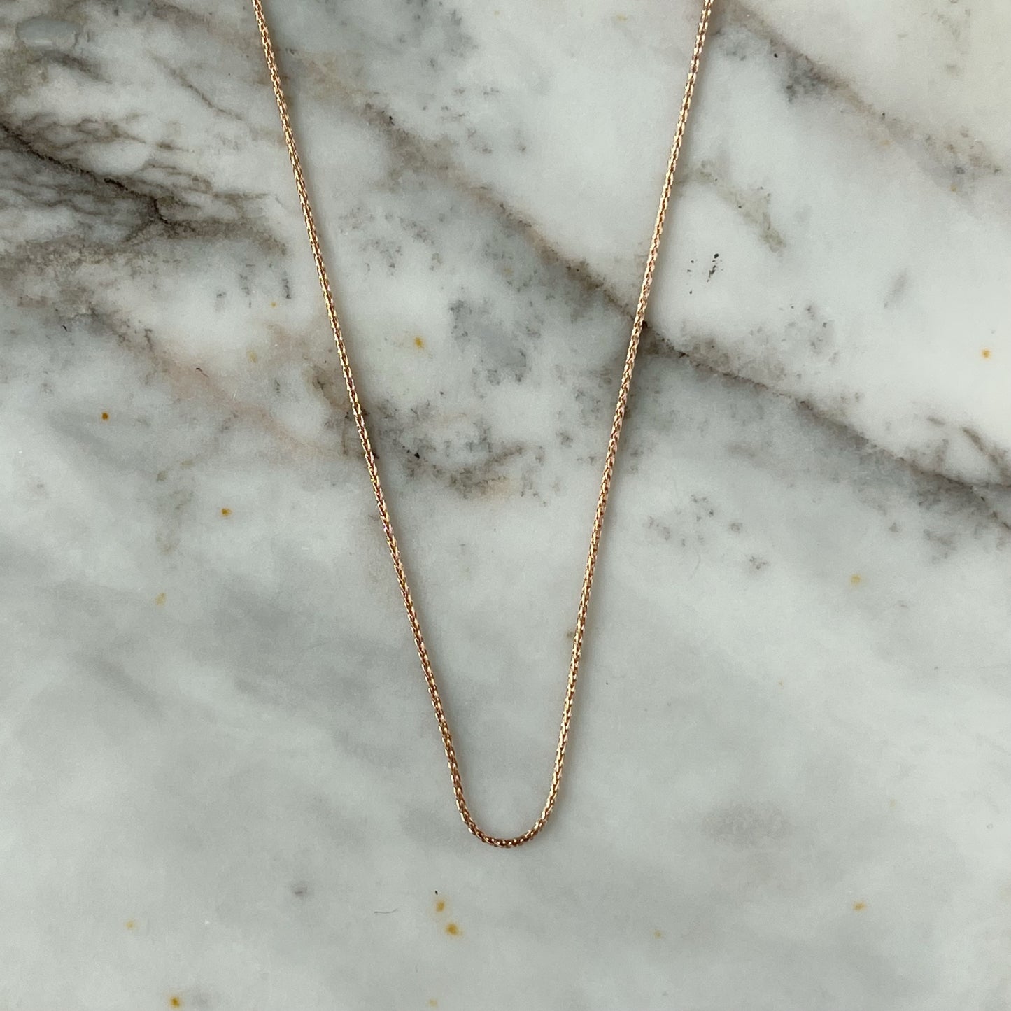 Cadena 14k amarillo Baby wheat