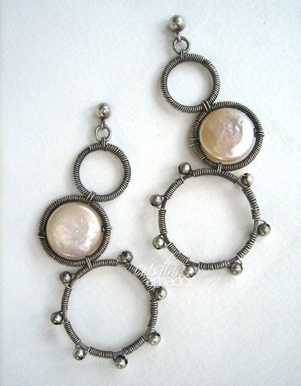Circle Wire Earrings Jewelry Tutorial