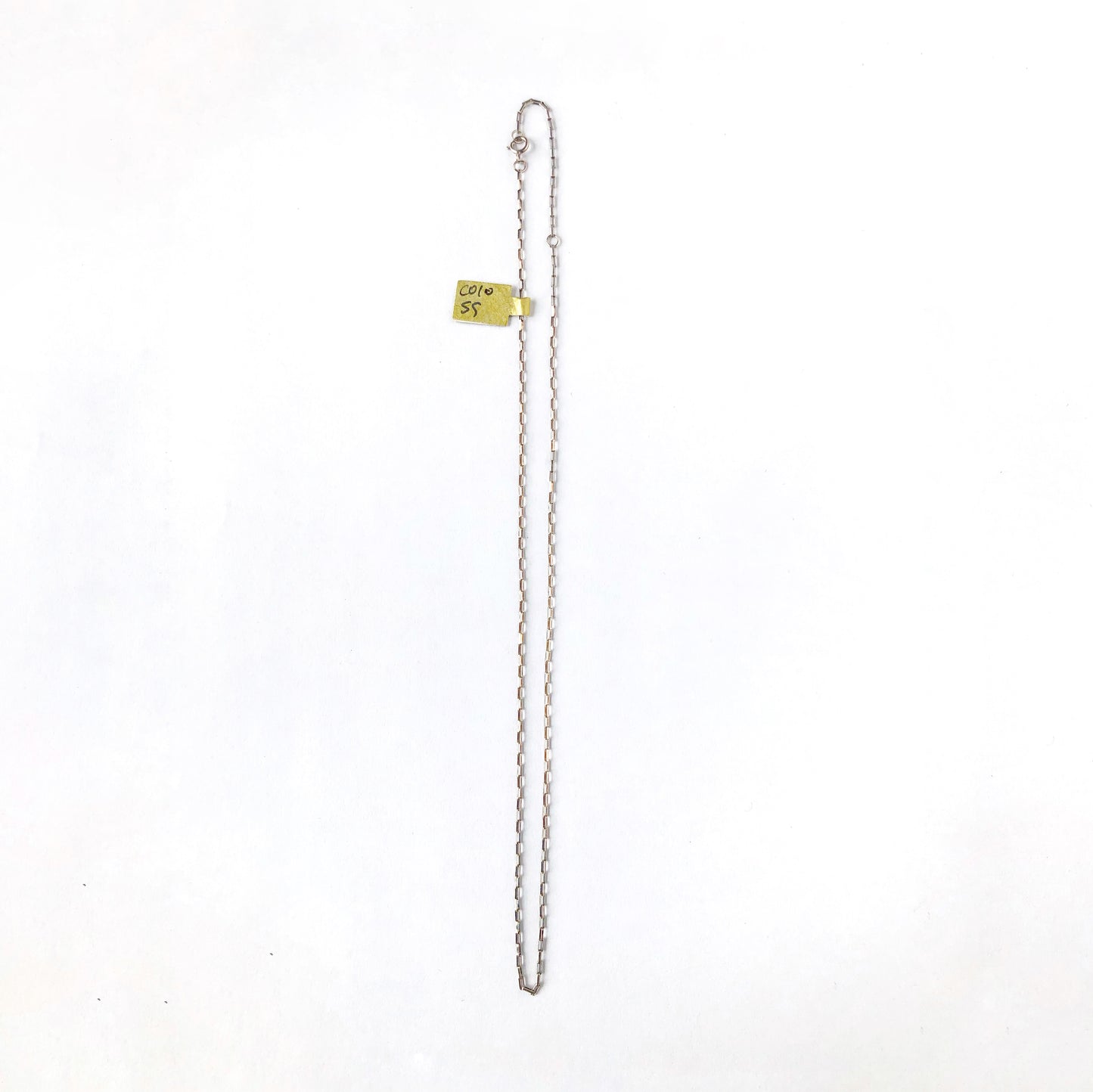 Cadena de plata de 18 pulgadas o 45.5 cm