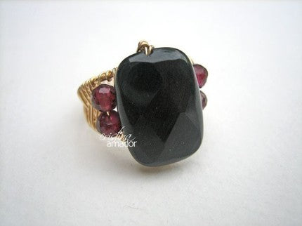 Wire Woven Band Ring with Focal Jewelry Tutorial