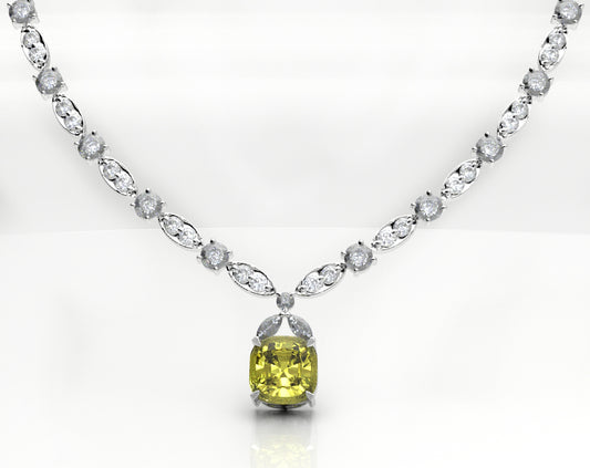 Oscar Jewelry - Lady Gaga's Tiffany Diamond Necklace