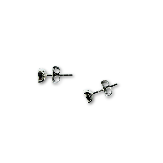 Aretes cluster de diamantes 0.20ctw en oro blanco 10k