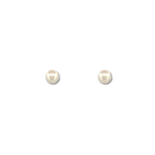 Aretes en oro amarillo 14K y perlas