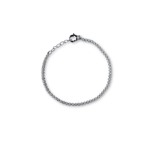 Pulsera tenis de plata con diamantes 1ctw