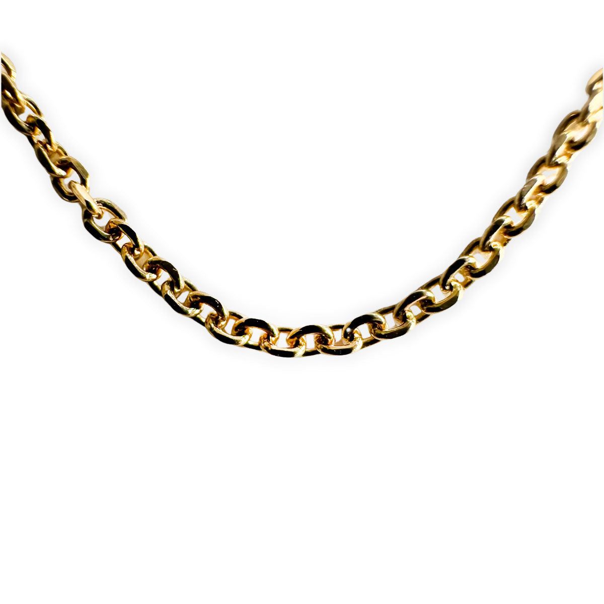 Cadena  cable en oro amarillo 14k