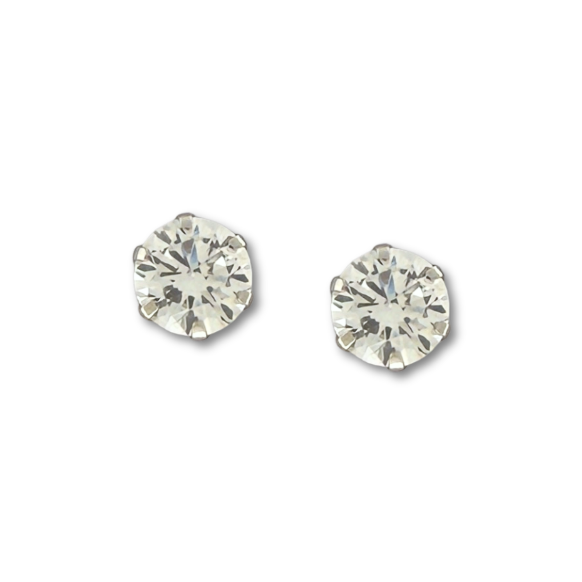 Aretes en platino studs de diamante de laboratorio redondo 0.60ctw