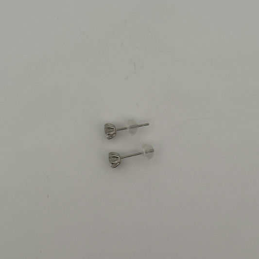 Aretes en platino studs de diamante de laboratorio redondo 0.75ctw