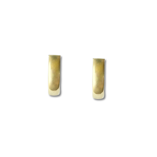 Argollas de oro amarillo 14K de 4mm