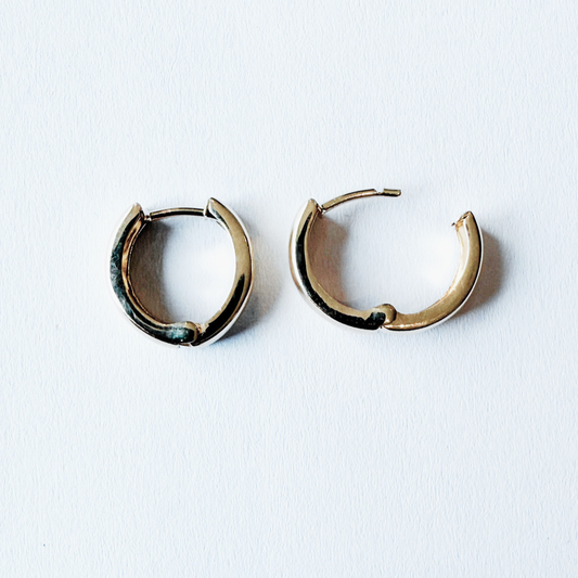 Argollas de oro amarillo 14K de 4mm