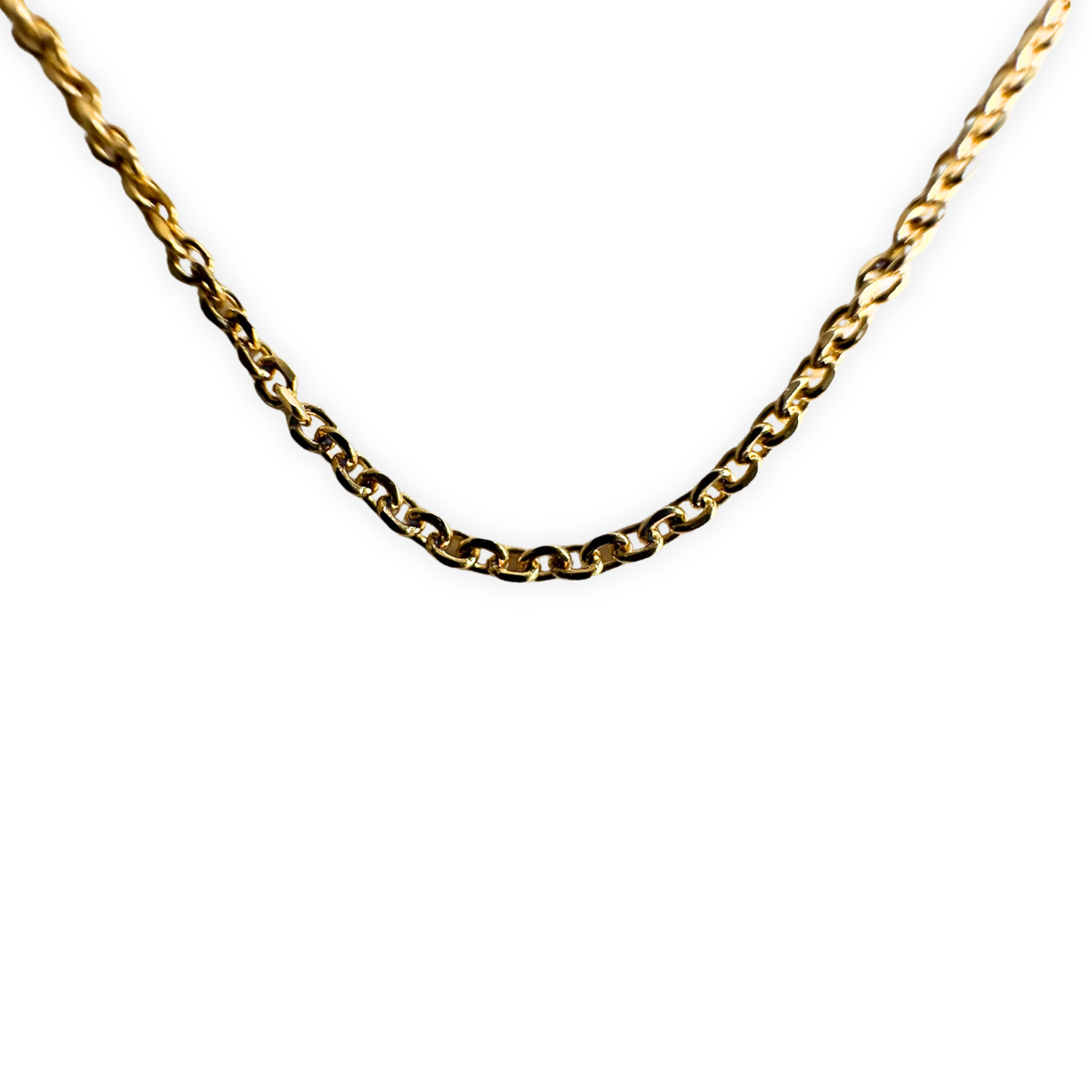 Cadena  cable en oro amarillo 14k