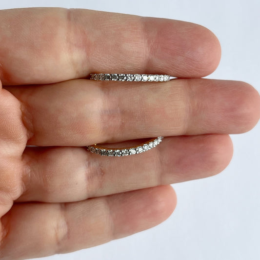 Argollas de plata con baño de oro amarillo con diamantes de laboratorio 1ctw