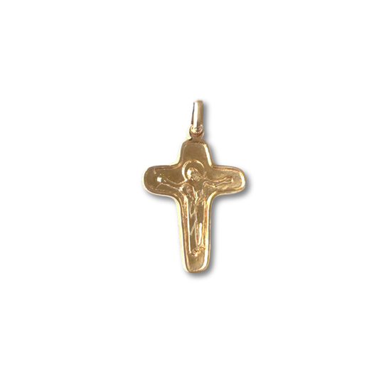 Cruz de la unidad grande en plata con baño de oro