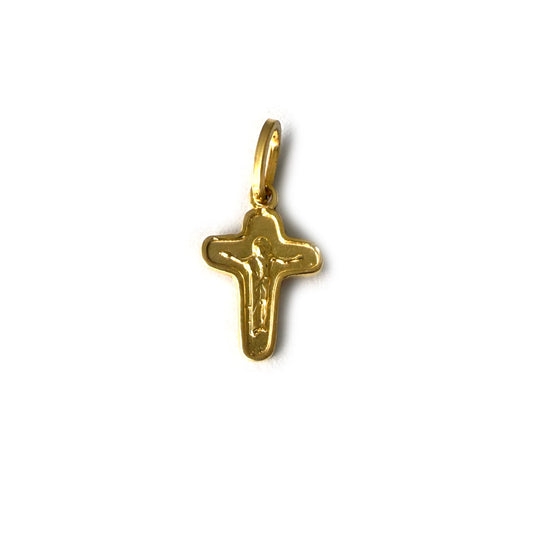 Cruz de la unidad pequeña en plata con baño de oro