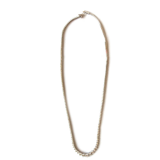 Collar riviera en oro blanco 14k con diamantes de laboratorio 5.25ctw