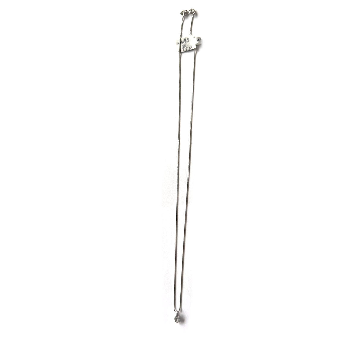 Collar en plata con dije de diamante de laboratorio ovalado 0.25ct