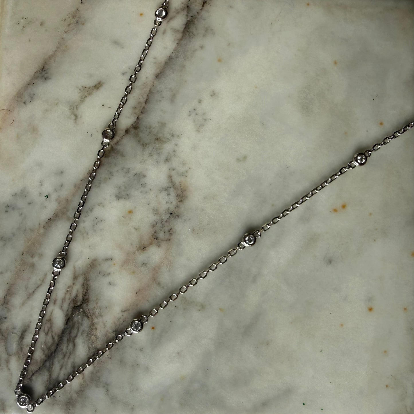 Collar en plata diamonds by the yard con diamantes de laboratorio 0.25ctw