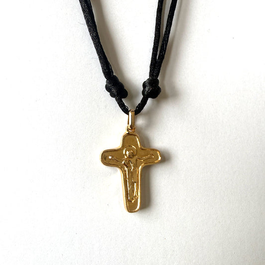 Cruz de la unidad grande en plata con baño de oro