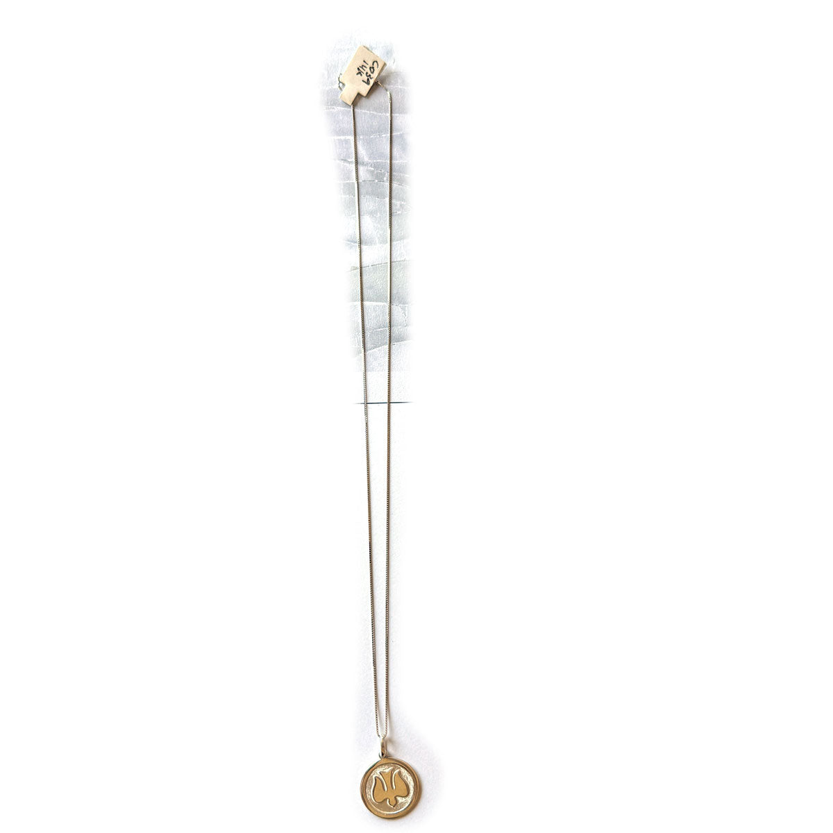Medalla Espiritu Santo relieve grande en plata