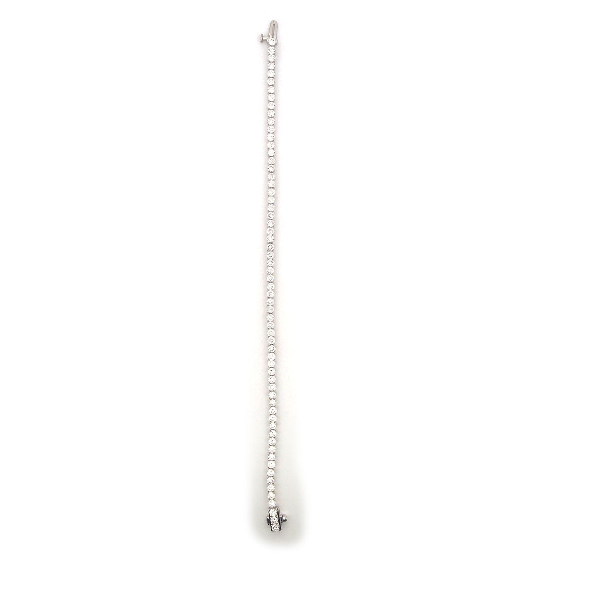 Pulsera tenis en oro blanco 14k con diamantes de laboratorio 5ctw