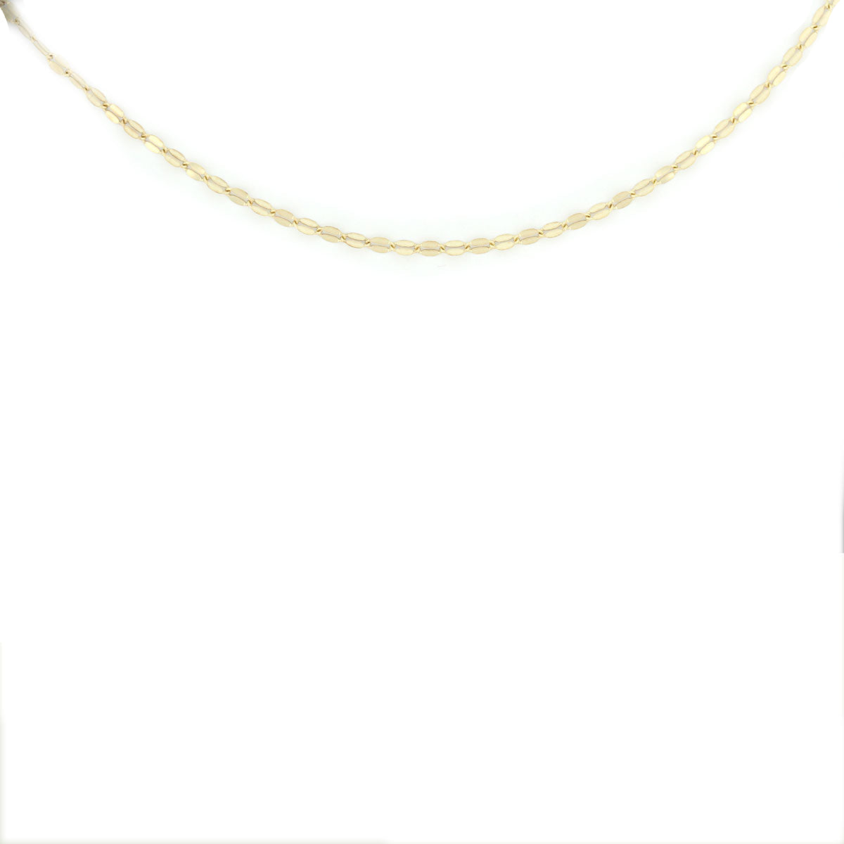 Cadena Sequin en oro amarillo 14k