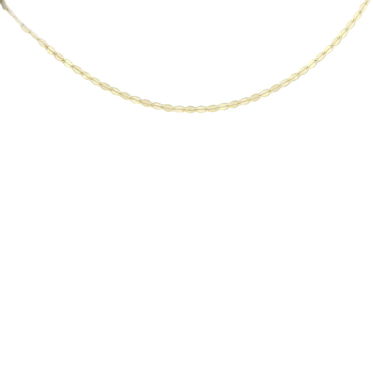 Cadena Sequin en oro amarillo 14k