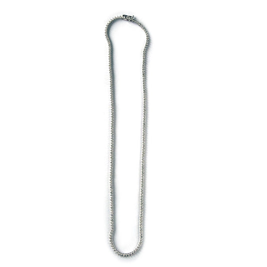 Collar tenis en oro blanco 14K con diamantes 3.5ctw