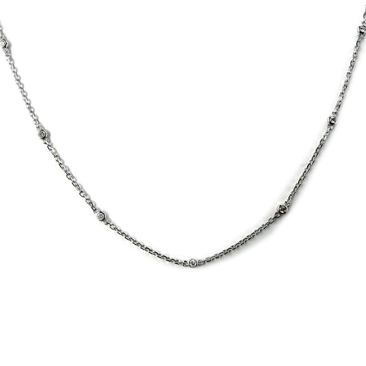 Collar en plata diamonds by the yard con diamantes de laboratorio 0.25ctw