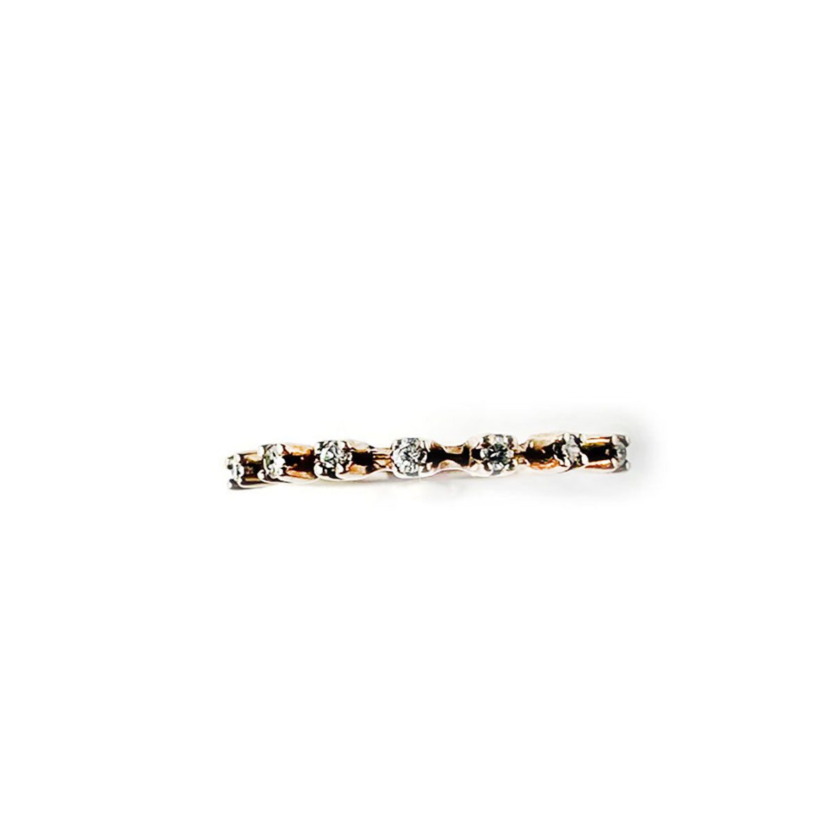 Anillo oro amarillo 14KY con diamantes