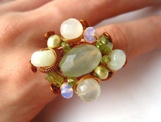 Big Cluster Ring Jewelry Tutorial